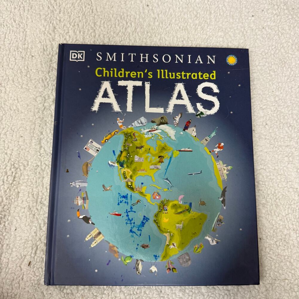 DK Smithsonian Children's Illustrated Atlas Hardcover Book